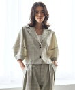 カラミチェック バルーンスリーブ シャツ / セットアップ対応 26SS