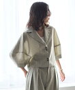 カラミチェック バルーンスリーブ シャツ / セットアップ対応 26SS