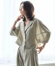 カラミチェック バルーンスリーブ シャツ / セットアップ対応 26SS