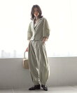 カラミチェック バルーンスリーブ シャツ / セットアップ対応 26SS