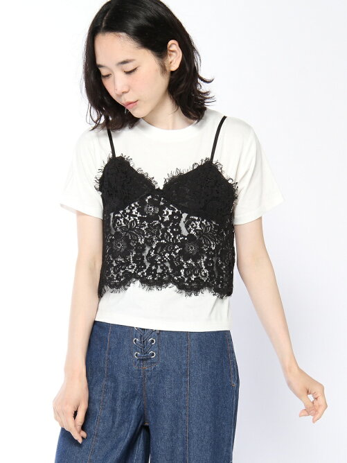 Wego レースビスチェレイヤードt Rakuten Fashion 楽天ファッション