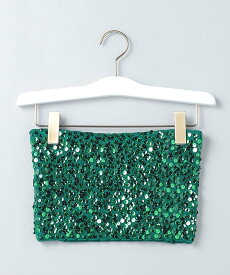 【SALE／70%OFF】6(ROKU) ＜6(ROKU)＞SEQUINS BUSTIER/ビスチェ ユナイテッドアローズ アウトレット トップス ニット ホワイト【送料無料】