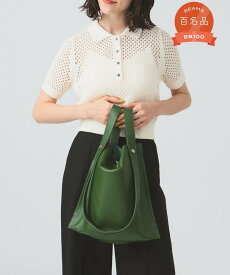 Ray BEAMS 【ビジネスバッグ/A4サイズ/レザーバッグ/トートバッグ/仕事用】BEAURE * Ray BEAMS / 別注 2WAY バッグ ビームス ウイメン バッグ トートバッグ ブラック シルバー グリーン【送料無料】