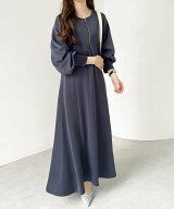 【SALE／16%OFF】GeeRA 前後2WAYハーフジップワンピース ジーラ ワンピース・ドレス ワンピース グレー …