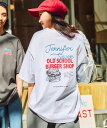 【SALE／31%OFF】FREAK'S STORE JENNIFER SEVEN×FREAK'S STORE 別注 ビッグシルエット バックプリント クルーネックTシャツ 【限定展開】 25SS フリークスストア トップス カットソー・Tシャツ ホワイト グレー ピンク