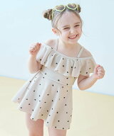 【SALE／14%OFF】devirock 2WAYで着られる UVカット ワンピース風セパレート水着 子供服 キッズ 女の子 …