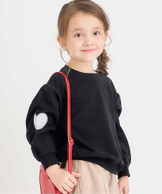 【SALE／23%OFF】apres les cours WEB限定 袖モチーフトレーナー/7days Style エフオーオンラインストア トップス スウェット・トレーナー ピンク パープル ブルー ブラック ホワイト