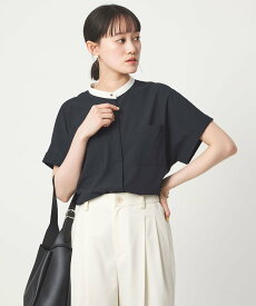 UNITED ARROWS green label relaxing Breeze Cool ポケット シャツ マシンウォッシャブル 吸水速乾 通気性 UVカット ユナイテッドアローズ グリーンレーベルリラクシング トップス シャツ・ブラウス ネイビー ホワイト グレー【送料無料】