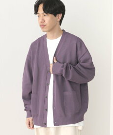 【SALE／70%OFF】BEAMS HEART BEAMS HEART / ポリエステル ニット ビッグ カーディガン ビームス アウトレット トップス ニット イエロー ベージュ パープル