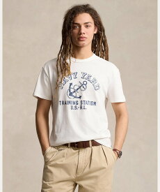 POLO RALPH LAUREN クラシック フィット ジャージー グラフィック Tシャツ ラルフローレン トップス カットソー・Tシャツ ホワイト【送料無料】