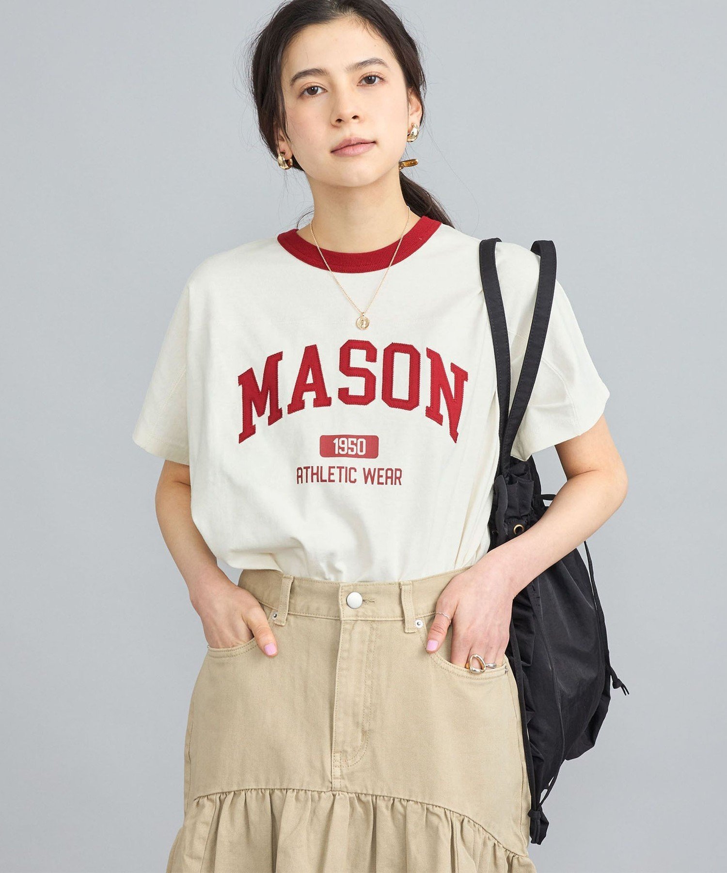 coen｜MASON(メイソン)別注フットボールロゴTシャツ | Rakuten Fashion