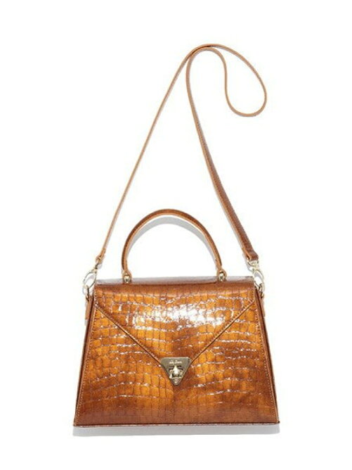 Lily Brown 型押し台形ハンドバッグ Rakuten Fashion 楽天
