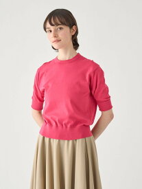 JOHN SMEDLEY ターンバック5分袖コットンニットプルオーバー ｜ S4749 ｜ 30G ジョンスメドレー トップス ニット【送料無料】