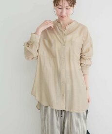 【SALE／21%OFF】URBAN RESEARCH ITEMS シアーバンドカラーシャツ アーバンリサーチアイテムズ トップス シャツ・ブラウス ゴールド ブルー グリーン ブラック ピンク【送料無料】