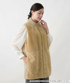 【SALE／20%OFF】Leilian PLUS HOUSE ベスト【Lisa Conte'】 レリアン　プラスハウス トップス ベスト・ジレ ブラウン【送料無料】