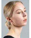 【petitcro】ポイントパール フープピアス