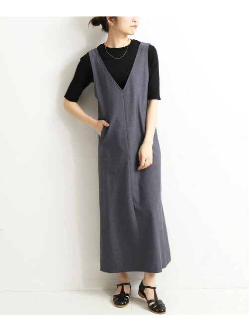 Slobe Iena ツイルvネックジャンパースカート Rakuten Fashion 楽天ファッション 旧楽天ブランドアベニュー Ch1621
