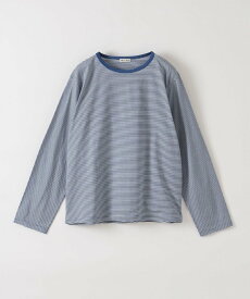 Steven Alan ＜Steven Alan＞コットン ボーダー ロングスリーブ プルオーバー ビューティー＆ユース　ユナイテッドアローズ トップス カットソー・Tシャツ ブルー ブラック レッド【送料無料】