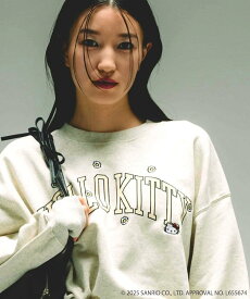 【SALE／40%OFF】FREAK'S STORE "HELLO KITTY" SWEAT SHIRT 24AW フリークスストア トップス スウェット・トレーナー レッド ホワイト グレー【送料無料】