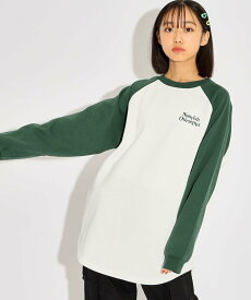 【SALE／50%OFF】PINK-latte ラグランチュニック ピンク ラテ トップス カットソー・Tシャツ ブラック グリーン レッド