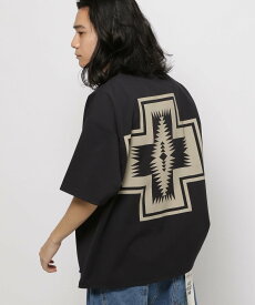 niko and ... 【PENDLETON(ペンドルトン)】別注ジャガードテープポケットT ニコアンド トップス カットソー・Tシャツ ブルー ホワイト グレー【送料無料】