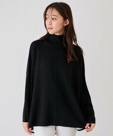 【SALE／30%OFF】JAYRO リバーシブルWフェイスポンチョ風ニットプルオーバー ジャイロ トップス ニット ブラック オレンジ【送料無料】