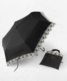 TOCCA 【晴雨兼用】DANCING RIBBON UMBRELLA 折り畳み傘 収納バッグ付き トッカ ファッション雑貨 折りたたみ傘 ブラック ベージュ【送料無料】