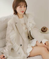 【SALE／77%OFF】PAL GROUP OUTLET 【Chico】チュールフリルテーラードジャケット パル グループ アウト…