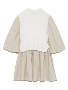 CELFORD シャツレイヤードニットプルオーバー セルフォード ニット ニットその他 ホワイト ブラック ネイビー【送料無料】