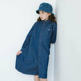 NAUTICA 【NAUTICA/ノーティカ】長袖シャツワンピース ブランシェス ワンピース・ドレス ワンピース ネイビー ホワイト【送料無料】