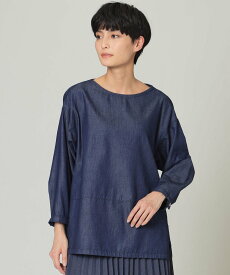 【SALE／54%OFF】EVEX by KRIZIA 【ウォッシャブル】ソフトデニムブラウス エヴェックス バイ クリツィア トップス シャツ・ブラウス ブルー ネイビー【送料無料】