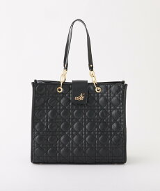 one after another NICE CLAUP 【WEB限定リバイバル】エンブレム付きキルティングキャリーオントート ワンアフターアナザー ナイスクラップ バッグ その他のバッグ ホワイト ベージュ ブラック【送料無料】