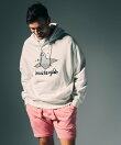 1PIU1UGUALE3 RELAX * Mark Gonzales グラデーションラインストーンフーディー