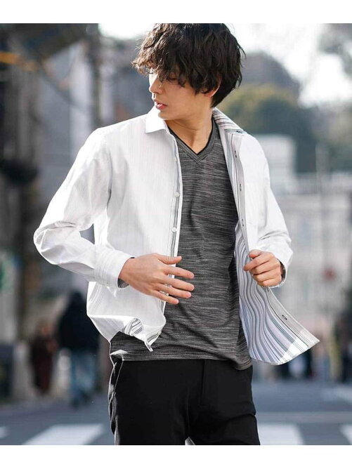 Mk Michel Klein Homme 人気の定番 クリアリバーシブルシャツ Rakuten Fashion 楽天ファッション 旧楽天 ブランドアベニュー Cj2624