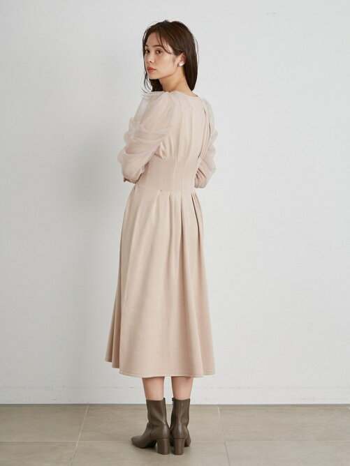 Snidel フロントホックシースルースリーブワンピース Rakuten Fashion 楽天ファッション 旧楽天ブランドアベニュー Ef8624