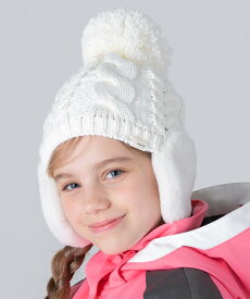phenix phenixスキーウェア ローゲージイヤーフラップニットハット KIDS シフォン 帽子 ニット帽・ビーニー ブラック ベージュ パープル ホワイト【送料無料】