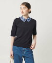 【SALE／30%OFF】UNITED ARROWS レディー フラワー ビジュー ニット ユナイテッドアローズ トップス ニット ネイビー …