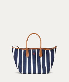 POLO RALPH LAUREN ストライプド キャンバス ミディアム Bellport トート ラルフローレン バッグ トートバッグ ネイビー【送料無料】