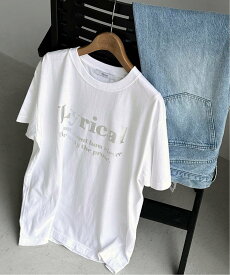 JOURNAL STANDARD relume 《追加予約》箔プリントハーフスリーブロゴTEE ジャーナル スタンダード レリューム トップス カットソー・Tシャツ ホワイト【送料無料】