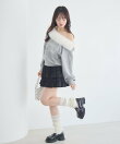 ファー付ワンショルトレーナー