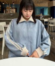 ♪『ダブルジップ/オーバーサイズ』フェイクスウェードトラックジャケット
