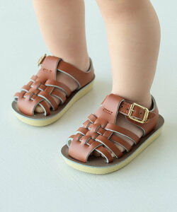 ���ǂ� �r�[���X SALT WATER SANDALS / SAILOR �E�H�b�V���u�� ���U�[ �T���_�� (��12~12.5cm) �R�h�� �r�[���X �V���[�Y�E�C �T���_�� �l�C�r�[ �z���C�g �u���b�N �x�[�W���y���������z