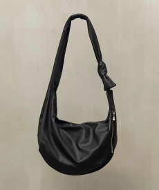 MAISON SPECIAL Leather Shoulder "BANANA" Bag メゾンスペシャル バッグ ショルダーバッグ ブラック【送料無料】