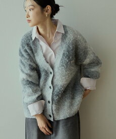 【SALE／45%OFF】AMERICAN HOLIC PENNEY'Sシャギーグラデーションカーディガン アメリカンホリック トップス カーディガン グレー ブラウン ピンク