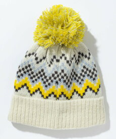 【SALE／30%OFF】phenix phenixスキーウェア ミックスボーダージュニアニットハット KIDS シフォン 帽子 ニット帽・ビーニー ピンク ホワイト