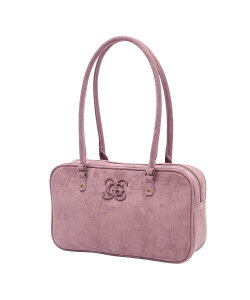 X-girl TONAL XG EMBLEM LANDSCAPE HANDBAG �G�b�N�X�K�[�� �o�b�O ���̑��̃o�b�O �s���N �u���b�N�y���������z