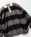 【SALE／10%OFF】FREAK'S STORE ビッグシルエット ボーダー ニット ラガーシャツ 【限定展開】 フリークスストア トッ…