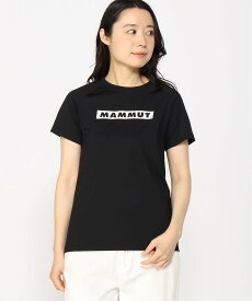 MAMMUT 【公式】MAMMUT/マムート キューディ ロゴ プリント ティーシャツ アジアンフィット ウィメンズ / QD Logo Print T-Shirt AF Women マムート トップス カットソー・Tシャツ ブラック ネイビー ホワイト【送料無料】