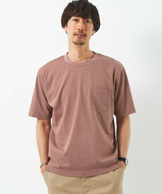 【SALE／30%OFF】UNITED ARROWS green label relaxing GIZA A/S クルーネック Tシャツ -汗染み防止- ユナイテッドアローズ アウトレット トップス カットソー・Tシャツ グレー ピンク グリーン