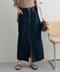 Discoat USコットンデニムナロースカート ディスコート スカート ロング・マキシスカート ブルー ネイビー ブラック【送料無料】